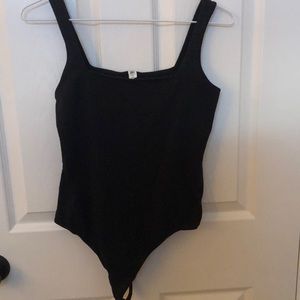 Black bodysuit thong